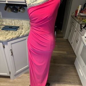 Adrianna Papell One-Shoulder Jersey Dress